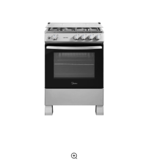 Cocina a Gas 4 Quemadores 24inch Silver