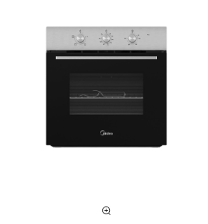 Horno Empotrado Eléctrico Negro 67 lts