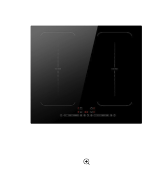 Encimera de Inducción de 4 Platos Negra