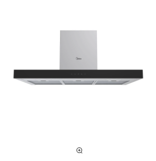 Campana de Cocina Decorativa Empotrable Gris 90cm