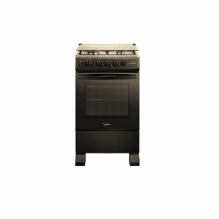 Cocina a Gas 4 Quemadores 20inch Negro