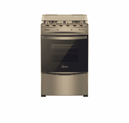 Cocina a Gas 4 quemadores 24inch Silver con Grill