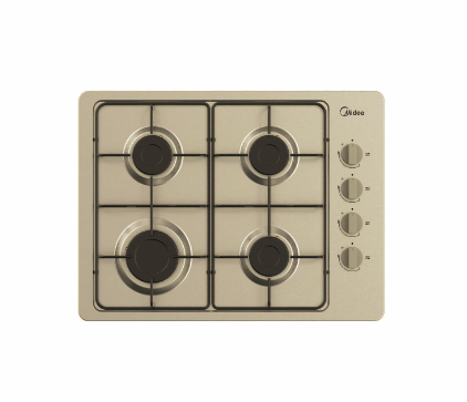 Encimera a Gas 4 Quemadores Gris 60cm